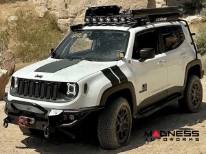 Jeep Renegade Flexible Solar Panel Kit - Complete Kit w/ Waterproof Controller + Hood Decal - 55W